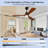 52-inch ceiling fan with light and remote control, quiet DC motor, dimmable LED light, 3 solid wood blades, 6-speed reversible fan, for indoor home use-111884426-111884428-111884431