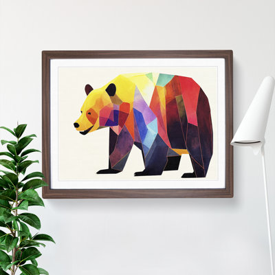 Watercolour Bear Vol.3 Abstract - Framed Print