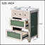 Meuble-lavabo 24 po avec lavabo en céramique