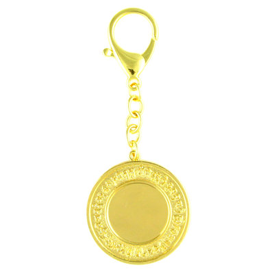 Feng Shui Import 2'' W Gold/Navy Key Chain
