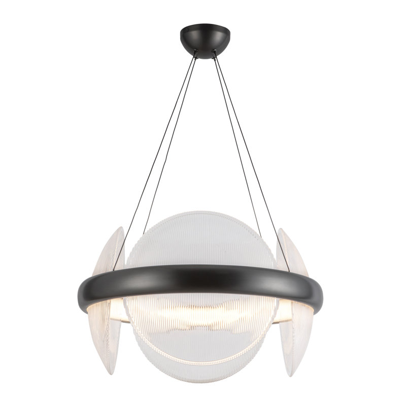 Taurus 22-In Chandelier, Black