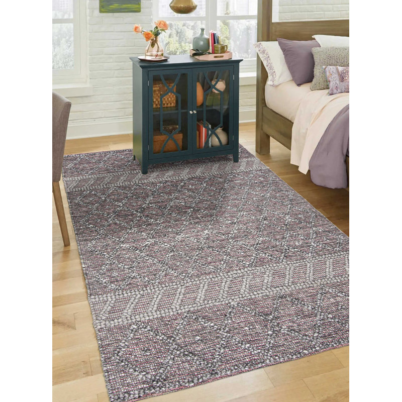Tapis unique en laine nouvel âge 5 pi 1 po x 8 pi Hailea