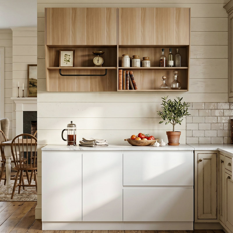 Raymund 66.9"W Kitchen Pantry Cabinet Buffet Table