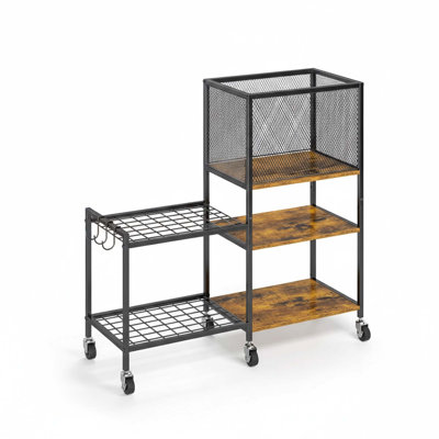 Support de rangement pour tapis de yoga avec haltères et supports de rangement
