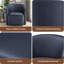 Fauteuil demi-tonneau pivotant en similicuir-302150754