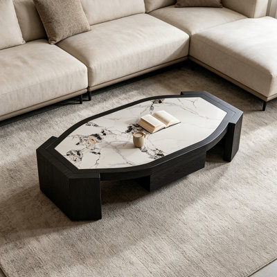 Table basse moderne en ardoise
