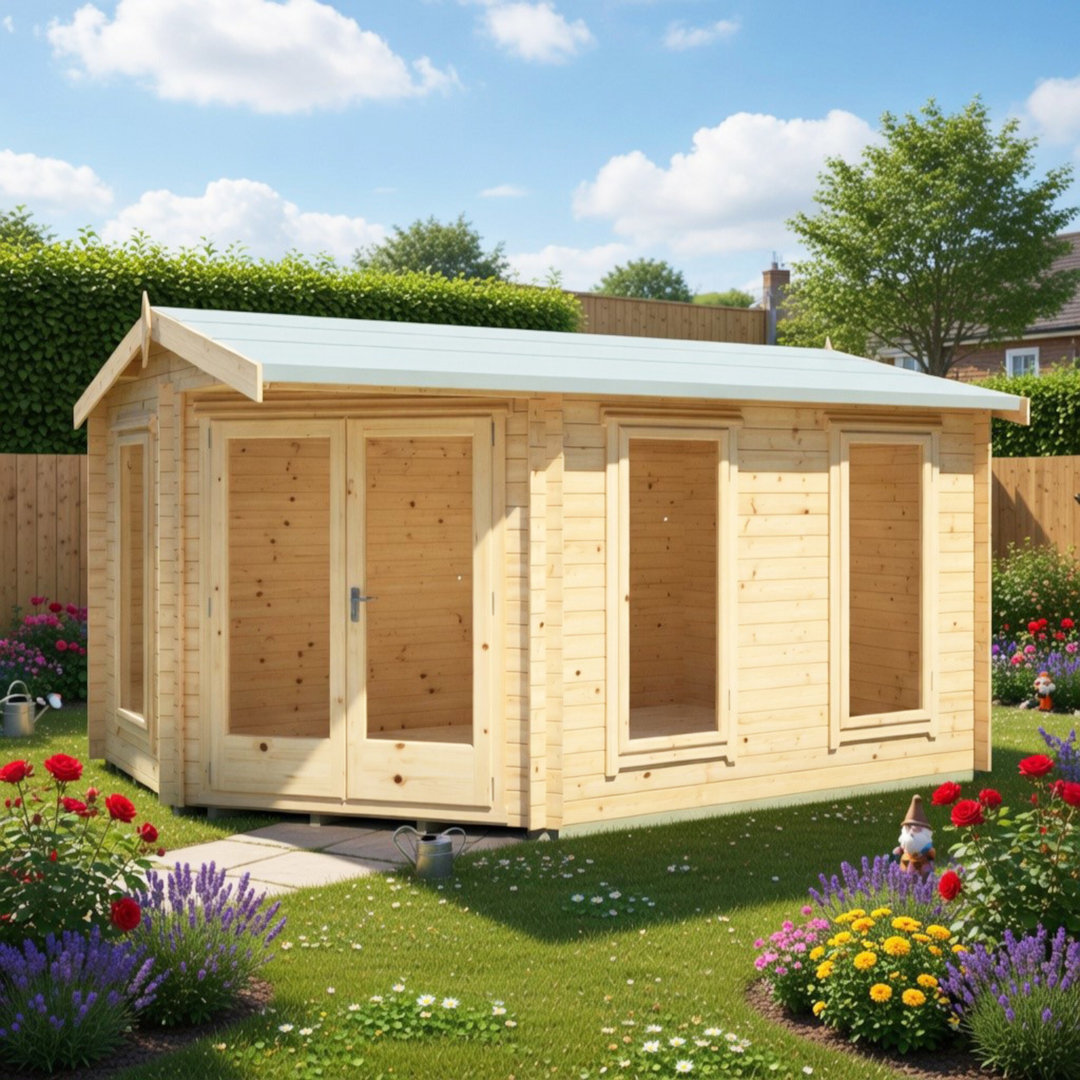 Rivington 10 x 14 ft 28 mm Corner Log Cabin