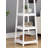Coat Rack w/ 3-Tier Storage Shelves in White Finish