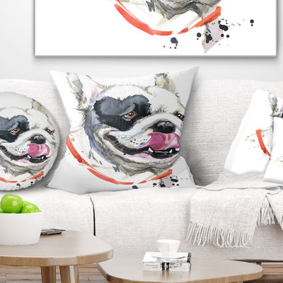 Kiss French Bulldog - Animal Printed Pillow