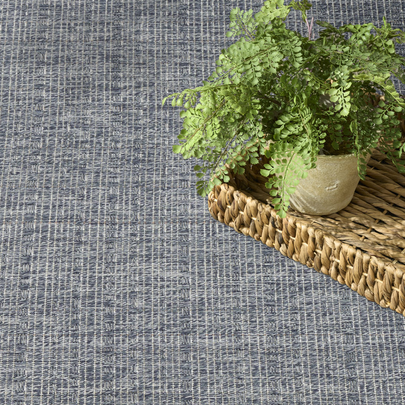  Tapis d'extérieur en denim 10 pi x 14 pi Tulum, En jean, Rectangle 10 pi x 14 pi