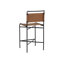 Upholstered Stool with Metal Frame-1897826138