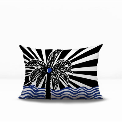 Oreiller rectangulaire réversible intérieur / extérieur Simi Palm