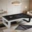 Table de billard multi-fonctionnelle moderne en bois massif trois-en-un de 7 pi-124644579