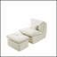Canapé compact confortable avec repose-pieds pour des espaces de vie polyvalents, parfait pour les intérieurs modernes et confortables.-1119940718