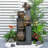 53" H Large Outdoor Water Fountain with Lights - 4 Tiered Cascading Bowls Waterfall Fountain for Garden, Patio, Backyard, Porch Inside - Freestanding Outdoor Water Feature-975255134
