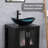 21" Stained Glass Bathroom Vessel Sink-107519602