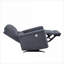  Fauteuil inclinable électrique berçant ajustable à siège simple, fauteuil de salon moderne revêtu de velours gris froid