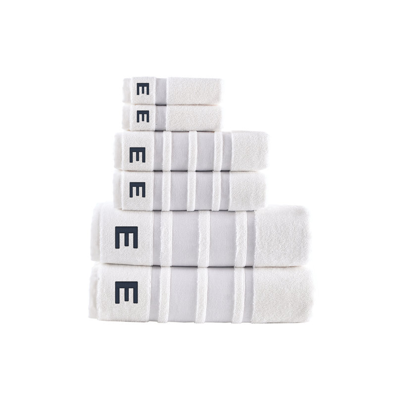 Clarion 6 pcs Towel Set, E, Silver