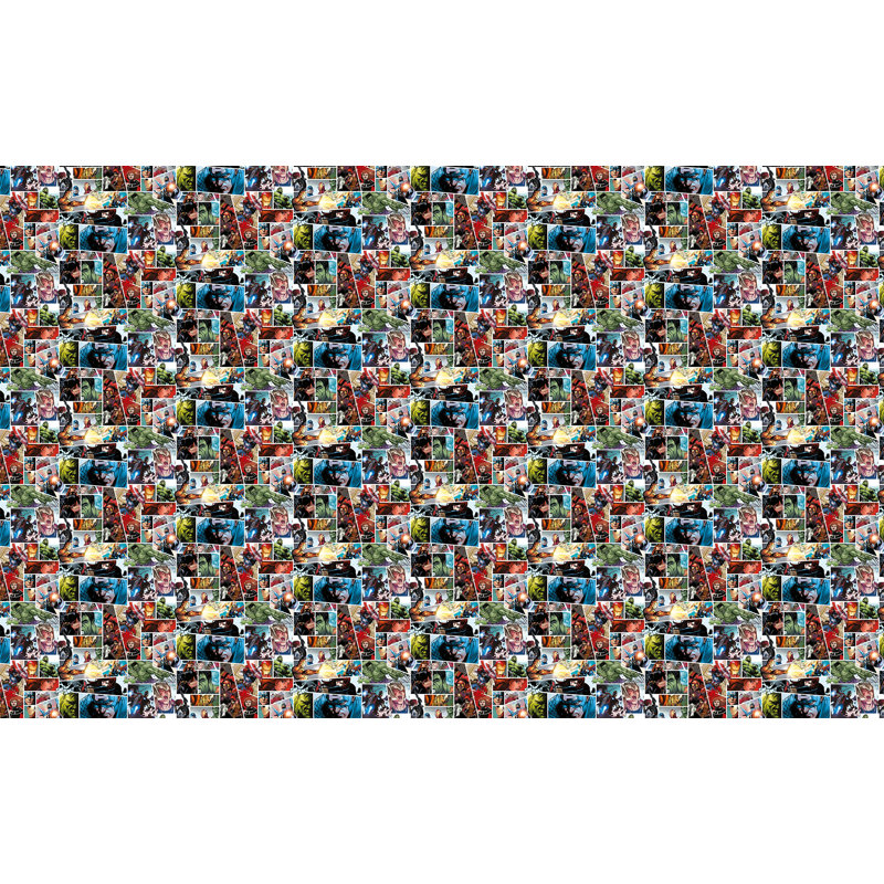 Marvel Comic Panel on Non-Woven Wallpaper 1005cm x 53cm
