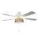 52" Culver 5 - Blade White Coastal Ceiling Fan with Fabric and Metal Drum Shade
