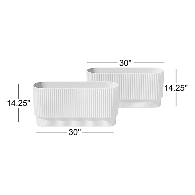 Demi-pot long, Gris, 2