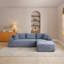 Canapé modulaire 105 po, canapé modulaire Cloud avec assise profonde, canapé modulaire en L avec méridienne, fauteuils rembourrés-758126717-758126716