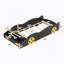 Lit plateforme simple en forme de voiture de course avec roues et rangement-882552289