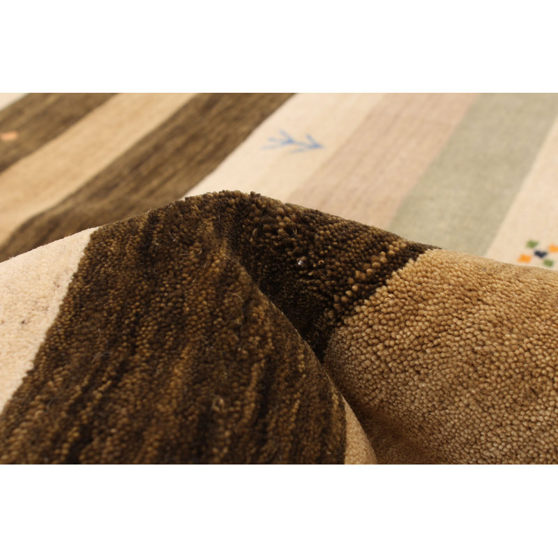 Tapis ivoire Helwart Gabbeh 9 pi 3 po x 11 pi 11 po