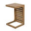 Table en bois brun, qui ajoute de l'espace à la cour, moderne et fonctionnelle, assemblage inclus