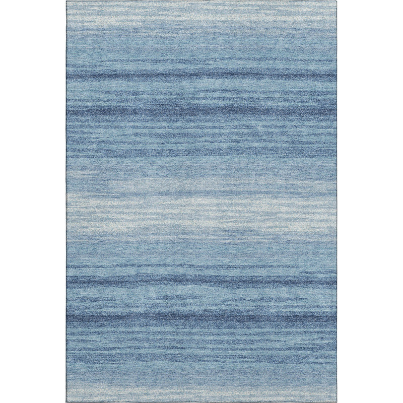 Premium Machine Washable Birchview AMF1033 Striped Rug, Rectangle 3' x 5'