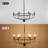 6 - Light Dimmable Wagon Wheel Chandelier-1493655320