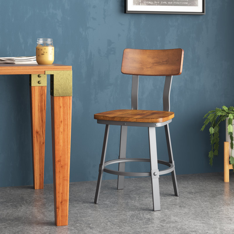 Restaurant Chair with Wood Seat & Back and Powder Coat Frame