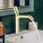 10.85"H Solid Brass Single Handle Bathroom Sink Faucet-106306968