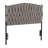 Braided Matisse Twin Size Headboard In Black Metal And Grey Fabric By Lumisource-1116169267
