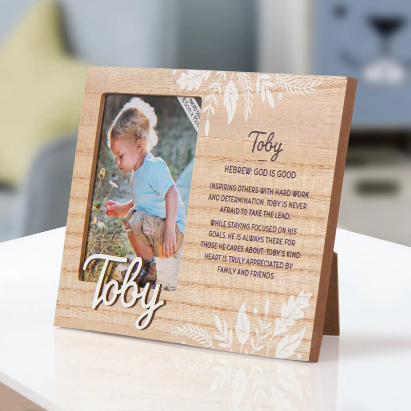 Hazella Tan Solid + Manufactured Wood Picture Frame