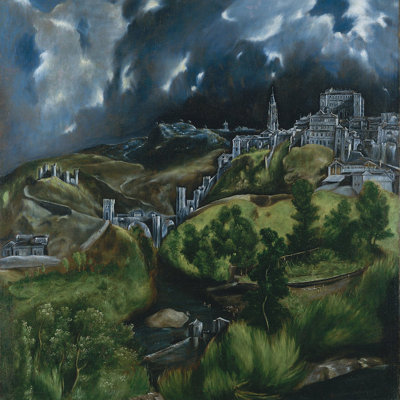 View of Toledo Painting Print on Wrapped Canvas