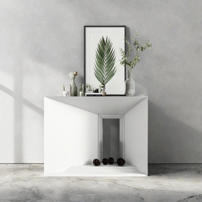 Modern Minimalist Geometric Art Console Table