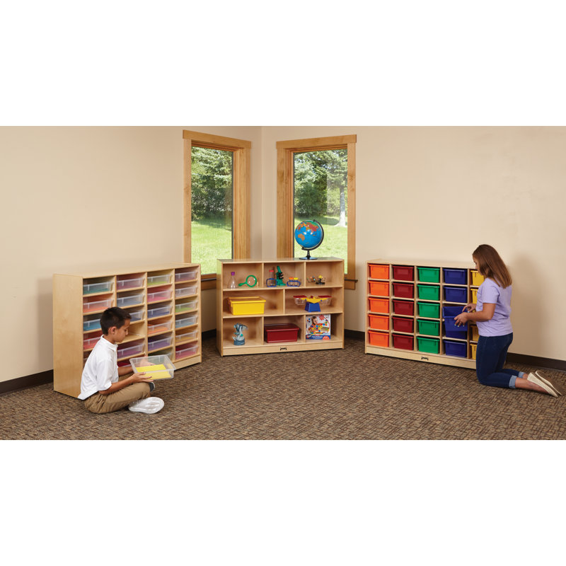 Kids Natural Wood Super-Sized Mobile Storage Unit