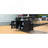 Outdoor Kitchen Island, Rolling Bar Cart & Storage Cabinet, Farmhouse Solid Wood Outdoor Grill Table With Stainless Steel Top, Spice Rack , Towel Rack For Kitchen & Barbecue, Black