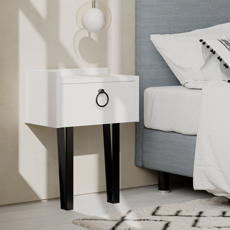 15.72'' W Nightstand, White