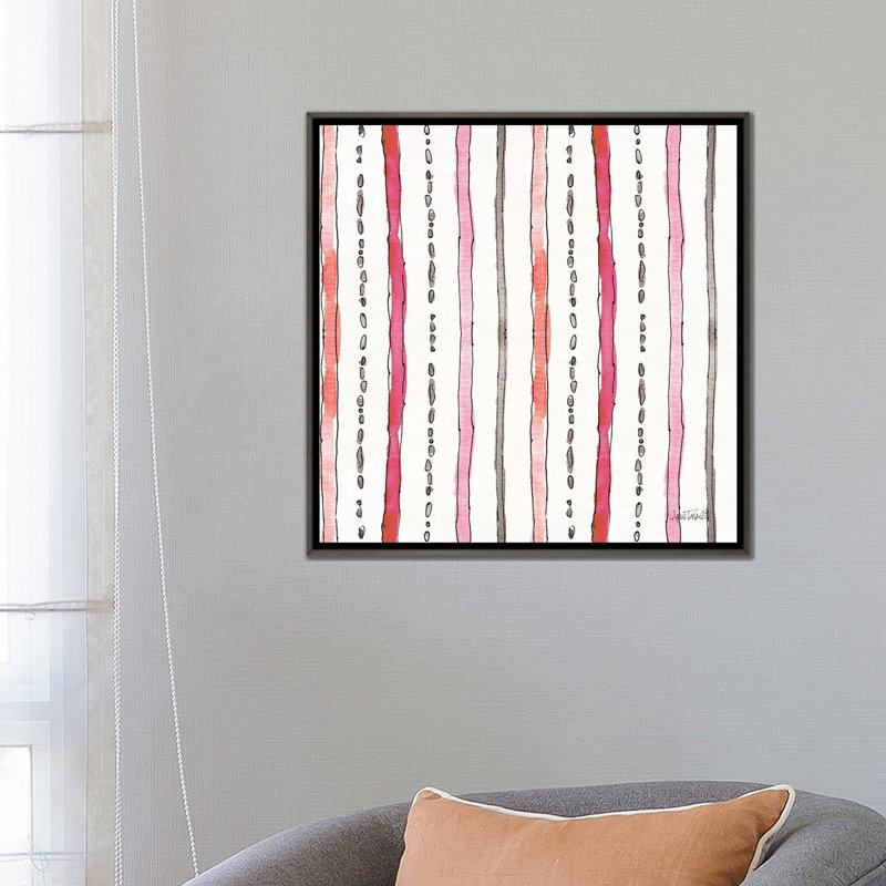 Art sur motif chic accents vi, H 26 po x l 26 po x P 1,5 po, Toile encadrée de bois rustique foncé