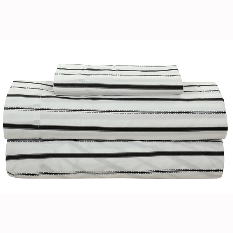 Gray Twin Reversible Microfiber Bed in a Bag Set