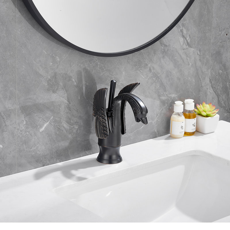 Single-Hole Single-handle Bathroom Faucet, Oil Rubbed Bronze