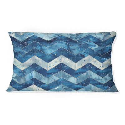 Chevron Charm IV - Coussin lombaire à chevrons
