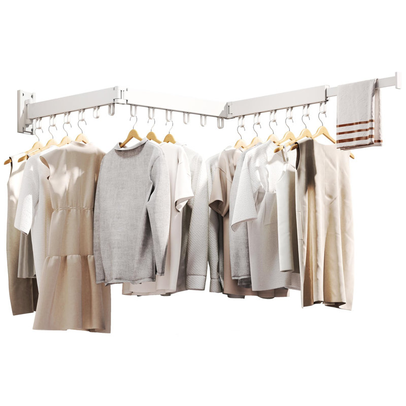 37.1cm Wall Mounted Clothes Rack