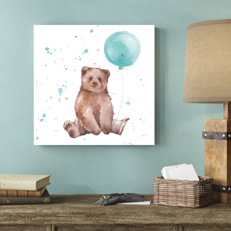 «Festive Bear» par Katrina Pete - reproduction, H 20 po x l 20 po