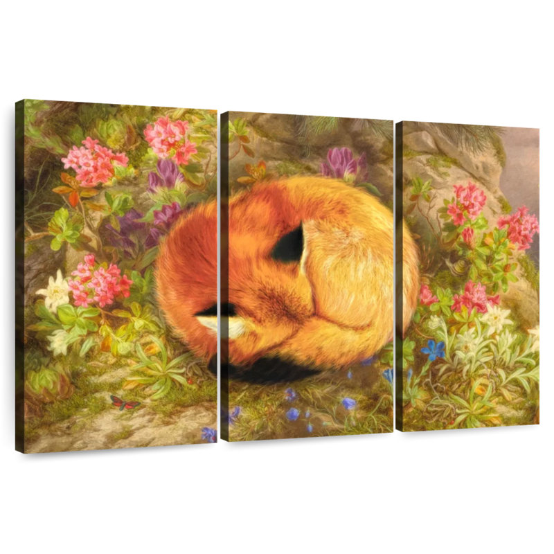 Brampt The Cozy Fox, 48" H x 74" W