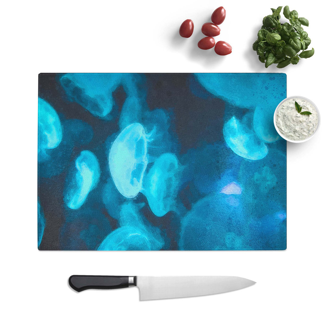 Tempered Glass Jellyfish Chopping Board