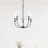 Billet 5-Light Chandelier with Fabric Shades-100090071