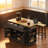 53-Inch Large Kitchen Island with Drop Leaf, Power Outlet, Internal Storage Rack, and 5 Smooth-Rolling Wheels for Versatile Use.-877168803